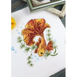 Kryželiu siuvinėjimo rinkinys "Magija žuvis" 17x15 cm SM-785