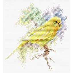 Cross stitch kit "Feathered friend" 15x14 cm SM-739