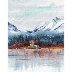 Kit de point de croix "Le bonheur n'est pas loin" 21x28 cm S1653