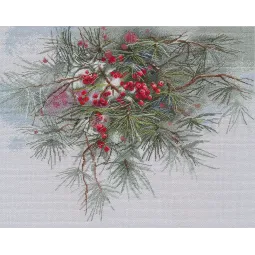 Набор для вышивания крестиком "Зима, Новый год..." 35x28 см S1652