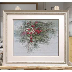 Kryželio siūlių rinkinys "Žiema, Naujieji metai..." 35x28 cm S1652