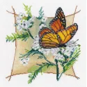 Kreuzstich-Set "Komposition. Schmetterling-2" 18x20 cm S1646