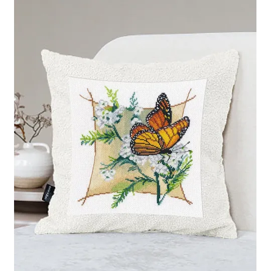 Kreuzstich-Set "Komposition. Schmetterling-2" 18x20 cm S1646