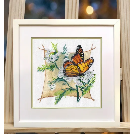 Kreuzstich-Set "Komposition. Schmetterling-2" 18x20 cm S1646