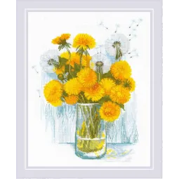 Cross stitch kit "Sunny Dandelions" 24x30 cm SR2229