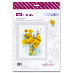 Cross stitch kit "Sunny Dandelions" 24x30 cm SR2229