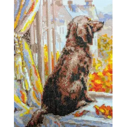 Набор для вышивания крестиком "Пойдем гулять!" 18x24 SR2256