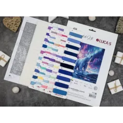 Набор для вышивания крестиком "Северное сияние" 25x15cm SB712