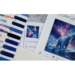 Kit de point de croix "The Northern Lights" 25x15cm SB712