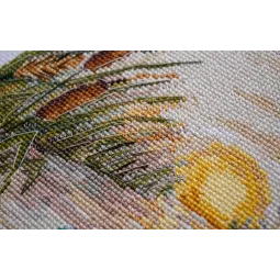 Cross-stitch kits Evening swim (Deco Scenes) 25x23 cm AAH-259