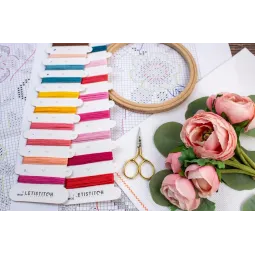 Kreuzstich-Set Wähle Freude 15x14cm SLETIL9913