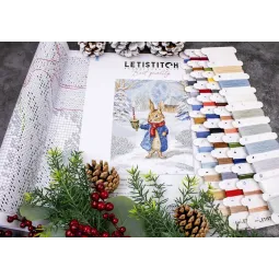 Kit de point de croix Christmas Caroling 21x27cm SLETIL9918