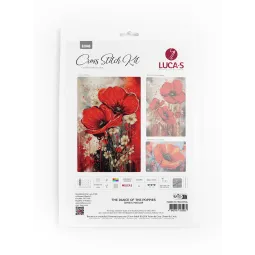 Cross Stitch Kit "The Dance of The Poppies" 22x32cm SB7046