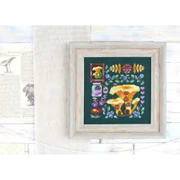 Kryželiu siuvinėjimo rinkinys "Mini Sampler. Chanterelle House" SNV-945
