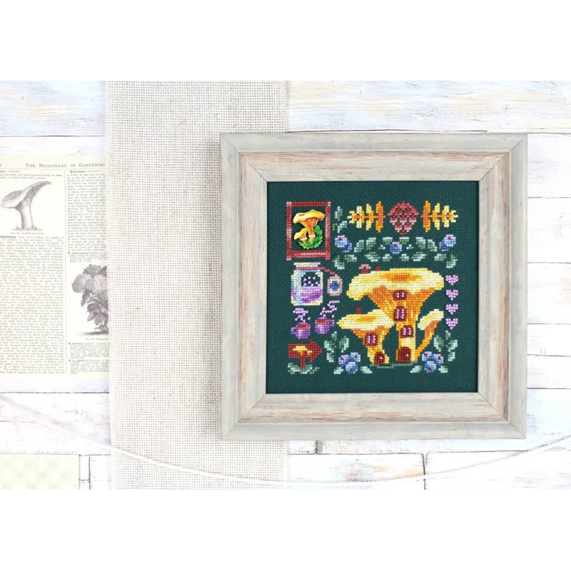 Kreuzstich-Set "Mini Sampler. Chanterelle House" SNV-945