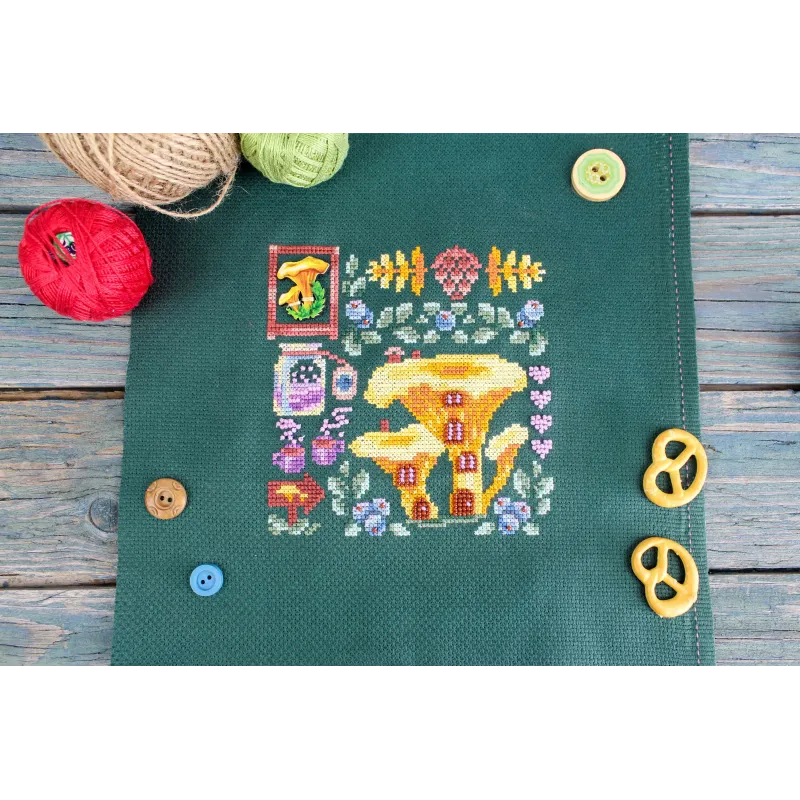Kit de point de croix "Mini Sampler. Chanterelle House" SNV-945