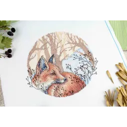 Cross stitch kit "In the winter forest" SNV-900