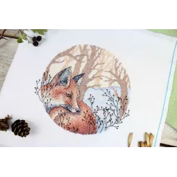 Набор для вышивания крестиком «В зимнем лесу» SNV-900