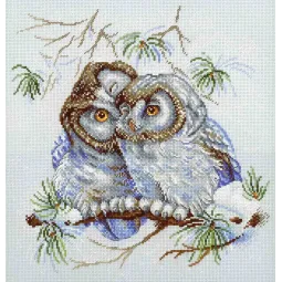 Cross stitch kit "Little Owls" SNV-794
