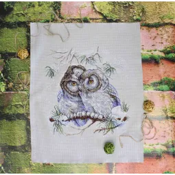 Cross stitch kit "Little Owls" SNV-794