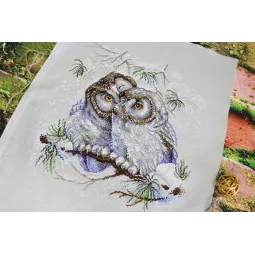 Kreuzstich-Set "Kleine Eulen" SNV-794