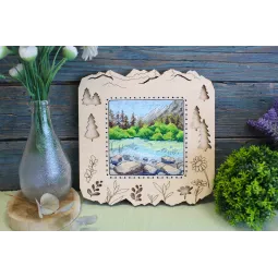 Cross stitch kit "Mountain lake" SM-996