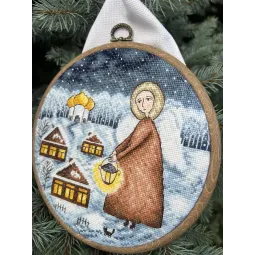 Набор для вышивания крестом Рождественский ангел SANA-08