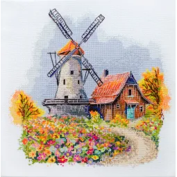 Наборы для вышивания крестиком Мелодия осеннего ветра (Deco Scenes) 23x21 см AAH-253