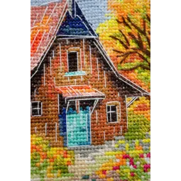 Cross-stitch kits The melody of the autumn wind (Deco Scenes) 23x21 cm AAH-253