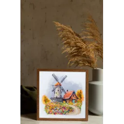 Cross-stitch kits The melody of the autumn wind (Deco Scenes) 23x21 cm AAH-253