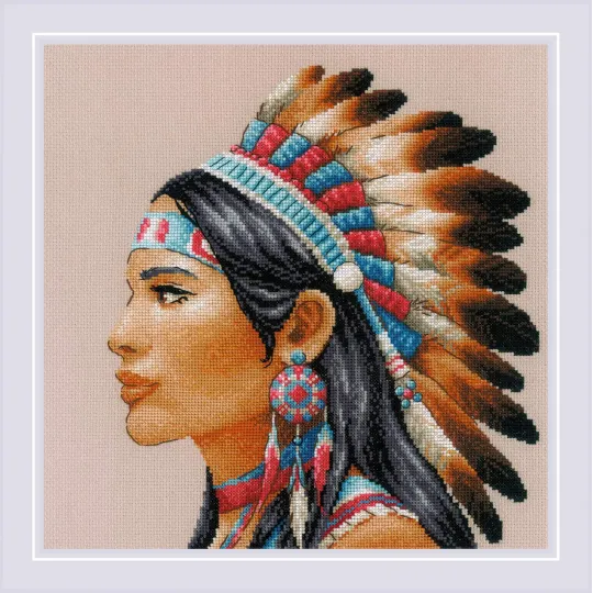 Kreuzstich-Set "Amazing Women. America" 30x30 cm SR2255