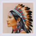 Kreuzstich-Set "Amazing Women. America" 30x30 cm SR2255