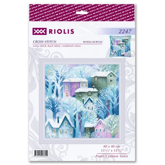 Kreuzstich-Set "Panel/Kissen Stadt" 40x40 cm SR2247