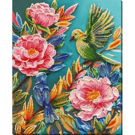 Kit de broderie de perles principal Commotion printanière (Scènes déco) 24x30 cm AAB-924