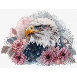 Cross Stitch Kit "Hunting Eagle" 27 x 20 cm SBM3021