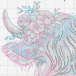 Kreuzstich-Set Highland Cow D70-35449