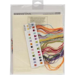 Kit de point de croix Papillon floral D70-35448