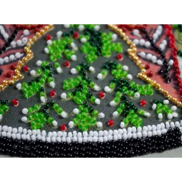 Mid-sized bead embroidery kit - Guardian of the Christmas Miracle (Deco Scenes) 20x20 cm AAMB-114