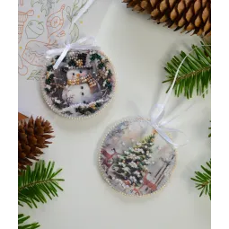 Набор для украшения Зимний гость (Зимняя сказка) 13.2x6.6 cm AABT-031