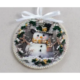 Набор для украшения Зимний гость (Зимняя сказка) 13.2x6.6 cm AABT-031