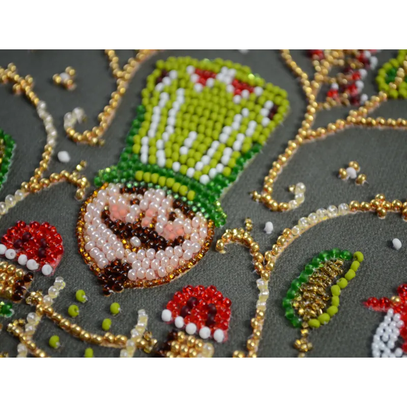 Kit de broderie de perles principal Héros de la nuit de Noël (Scènes Deco) 19,5x26 cm AAB-926