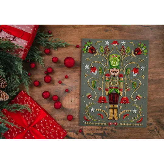 Основной набор для вышивки бисером Герой Рождественской ночи (Деко сцены) 19,5x26 см AAB-926