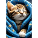 Набор для алмазной мозаики "Purr purr" 20x30 см WD3200