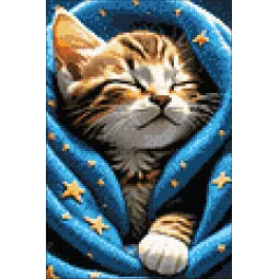 Deimantinės tapybos rinkinys "Purr purr" 20x30 cm WD3200