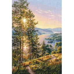 Kit de point de croix "Matinée douce aube" S1631