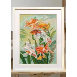 Kryželiu siuvinėjimo rinkinys "Auksinis šokis" S1630