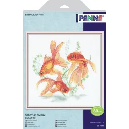 Набор для вышивания крестиком PANNA "Золотая рыбка" PR-7141