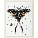 Kit de point de croix PANNA "Black Gold. Moth" PJ-7495