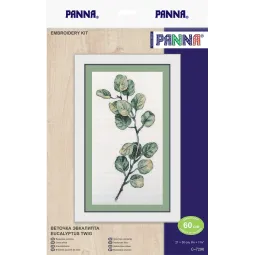 Kryželiu siuvinėjimo rinkinys PANNA "Eukalipto šaka" PC-7296