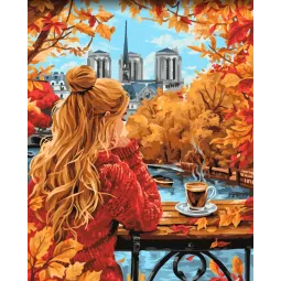 Kit de peinture par numéros « Instants d'automne » 40x50 cm W064 0125